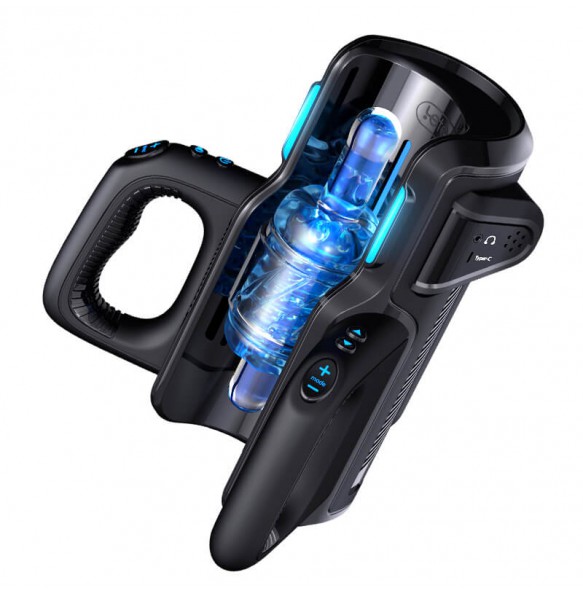 HK LETEN - CANNON KING Thrusting Pro Automatic Masturbator (Chargeable - Black)